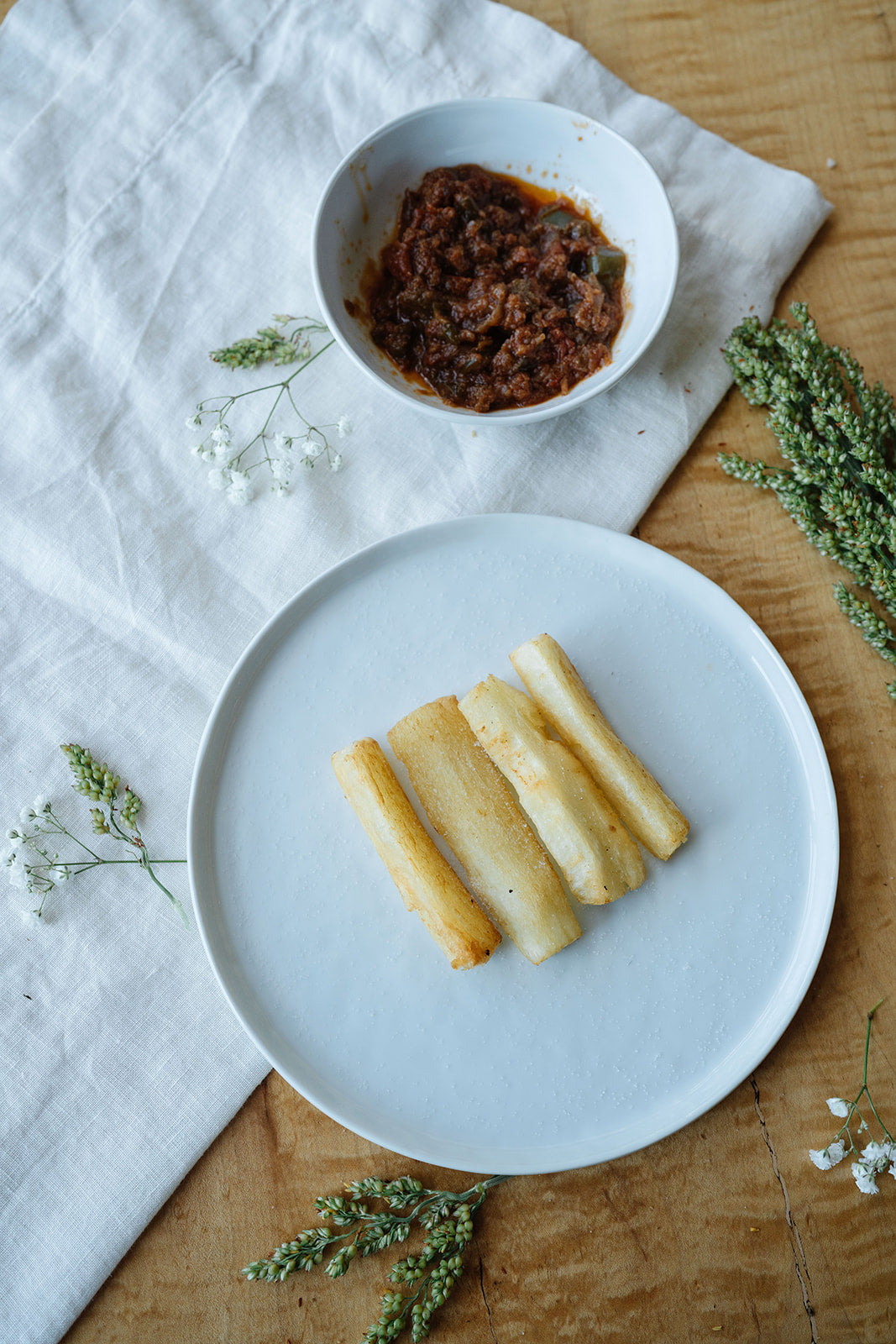 Six Fried cassava